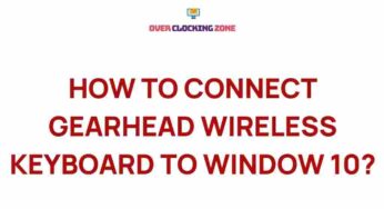 Unleash the Power: Connecting Your Gearhead Wireless Keyboard to Windows 10