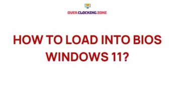 Unveiling the Secrets of Accessing BIOS on Windows 11