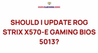 Unveiling the Mysteries of the Latest BIOS Update for ROG Strix X570-E Gaming Motherboard