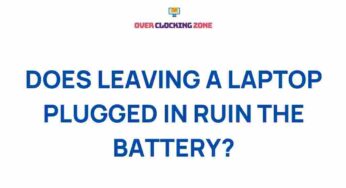 Unveiling the Truth: Does Leaving a Laptop Plugged in Ruin the Battery?