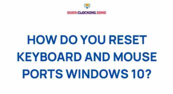 Unleashing the Power of Windows 10: Resetting Keyboard and Mouse Ports