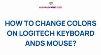 Unleash Your Creativity: Mastering Color Customization on Logitech Keyboard and Mouse